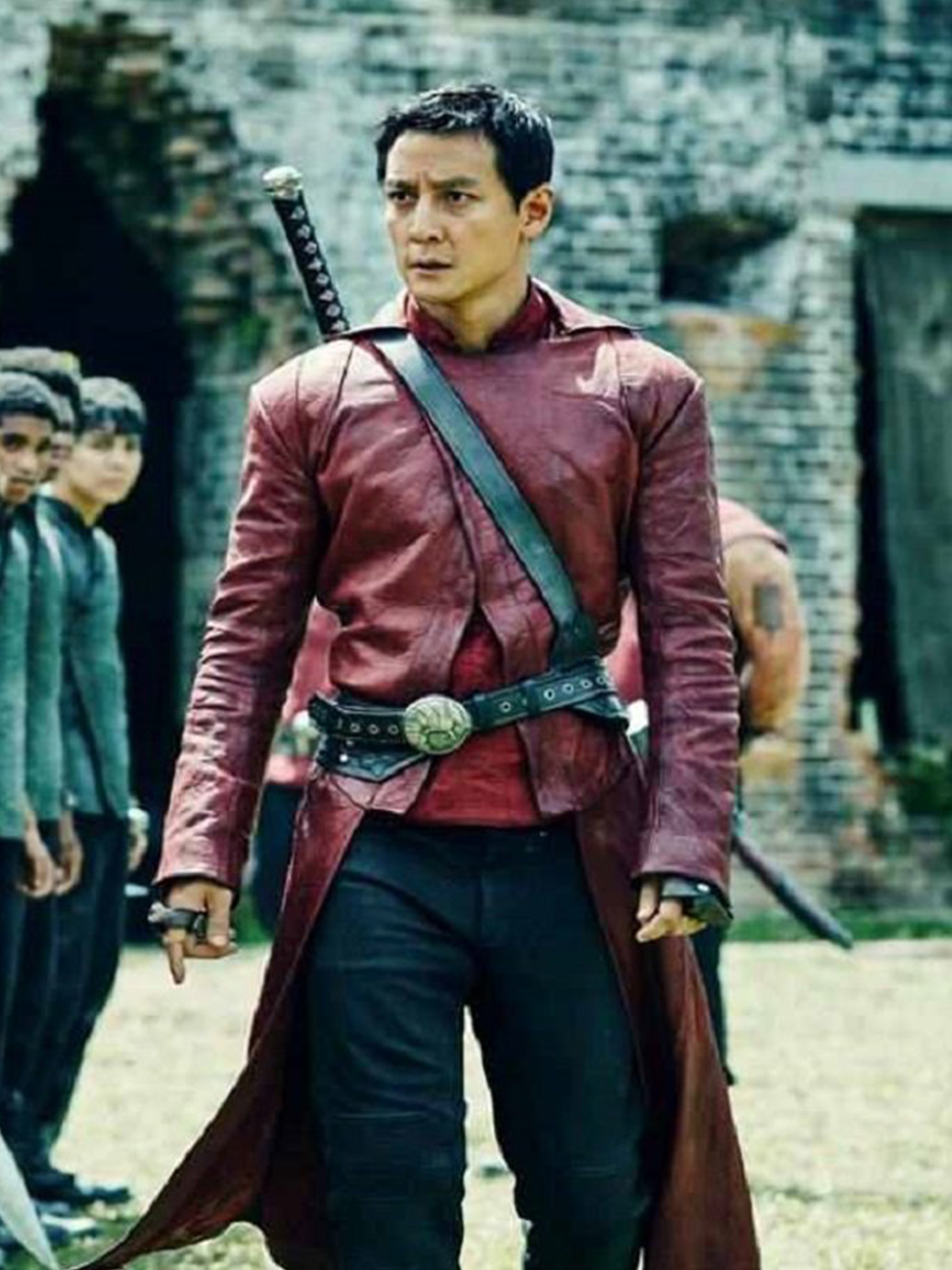Sunny Daniel Wu Leather Coat Into The Badlands