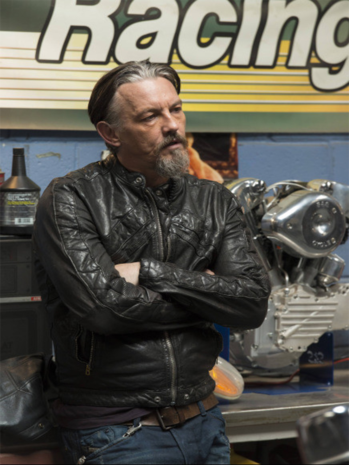 Tommy Flanagan Sons Anarchy Black Jacket