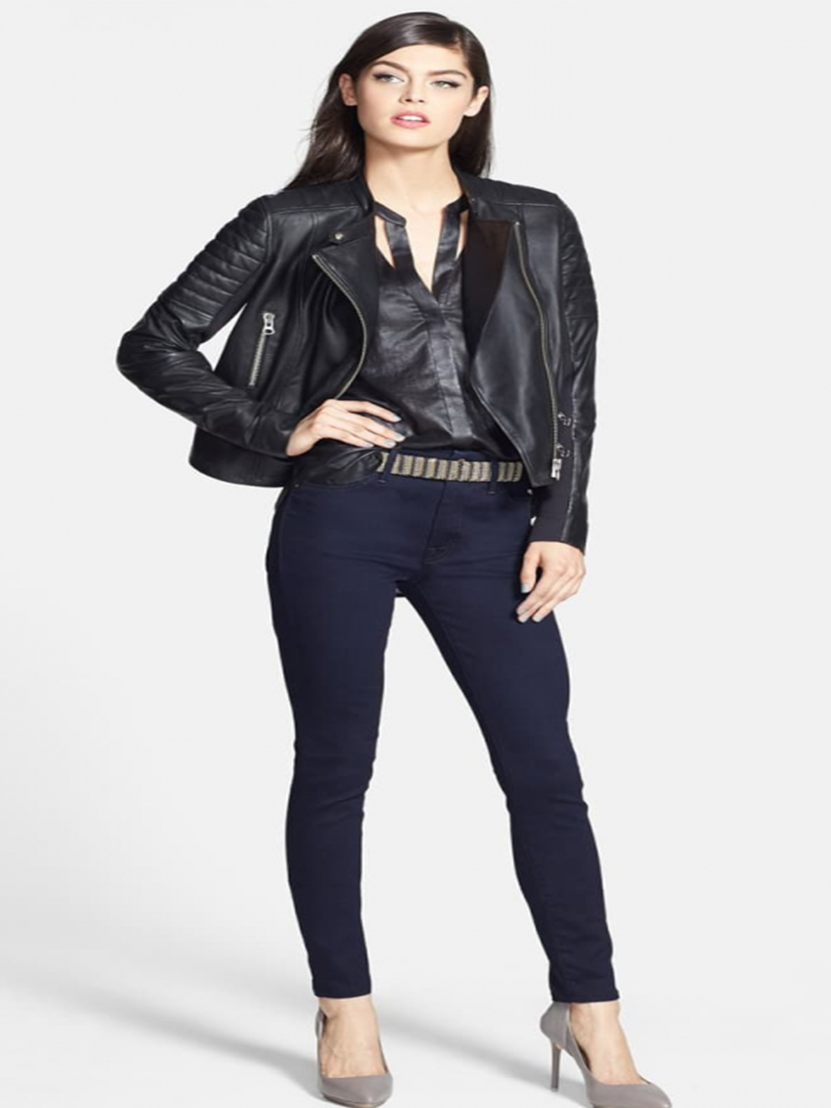 Trouvé Moto Black Leather Jacket