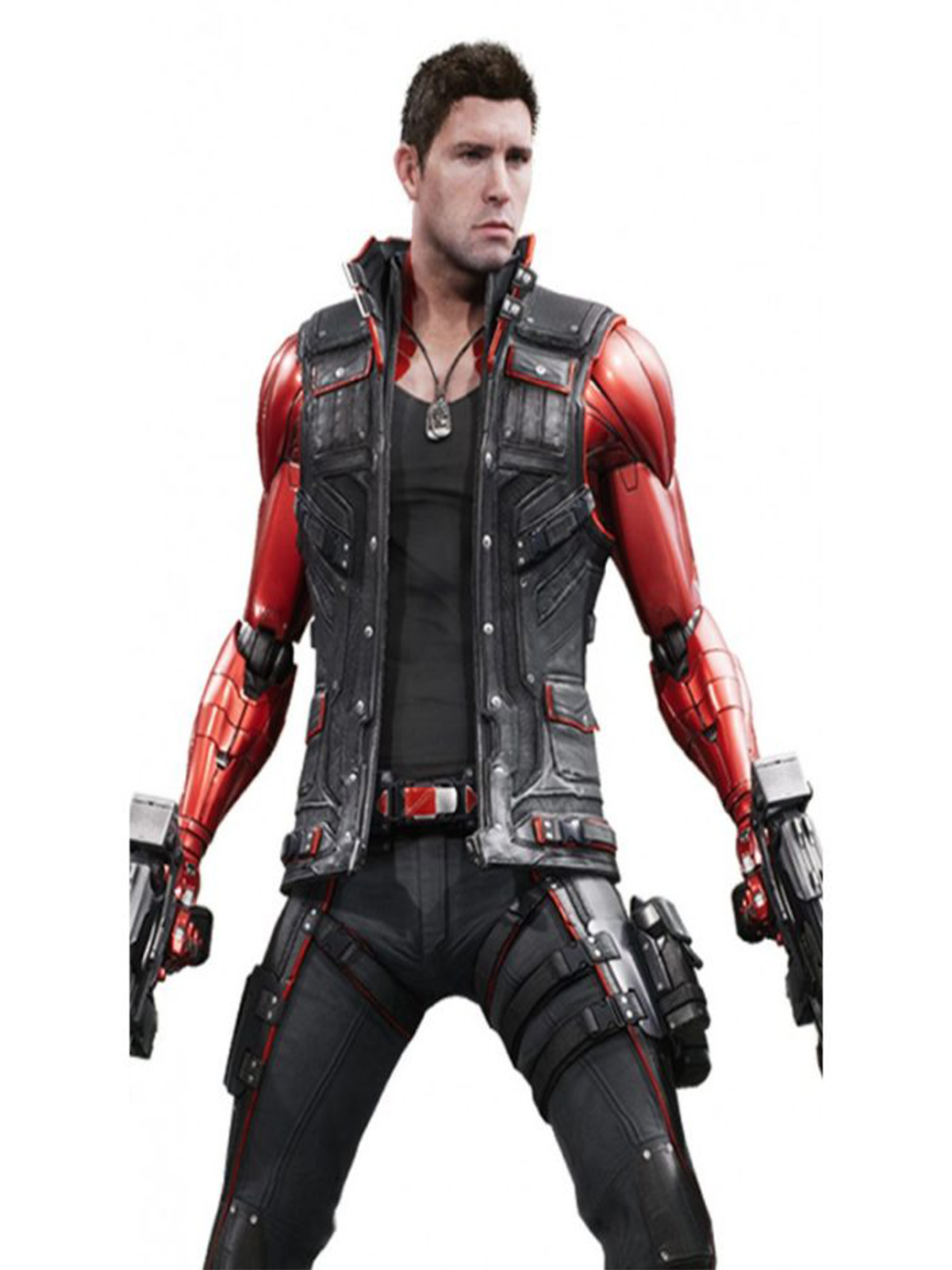 Twinblast Paragon Shooter Black Leather Vest