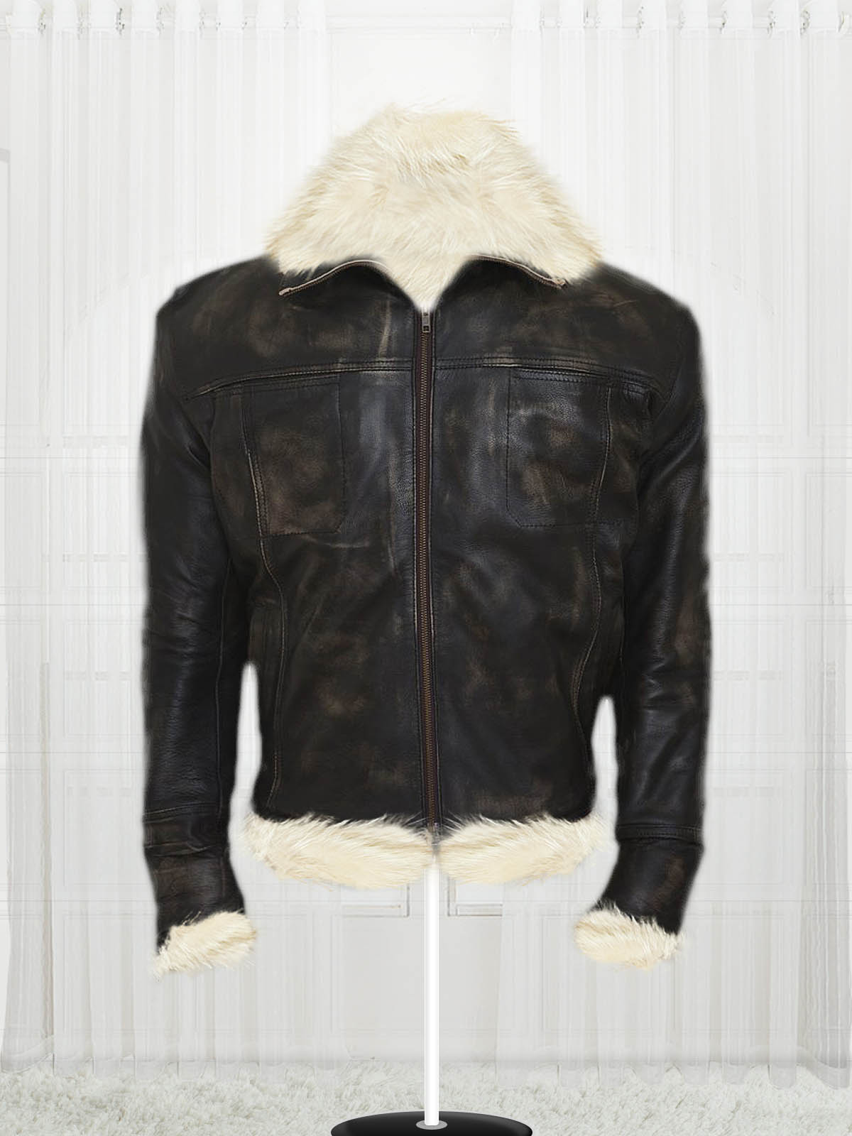 Vin Diesel Triple xXx 2002 Leather Fur Jacket