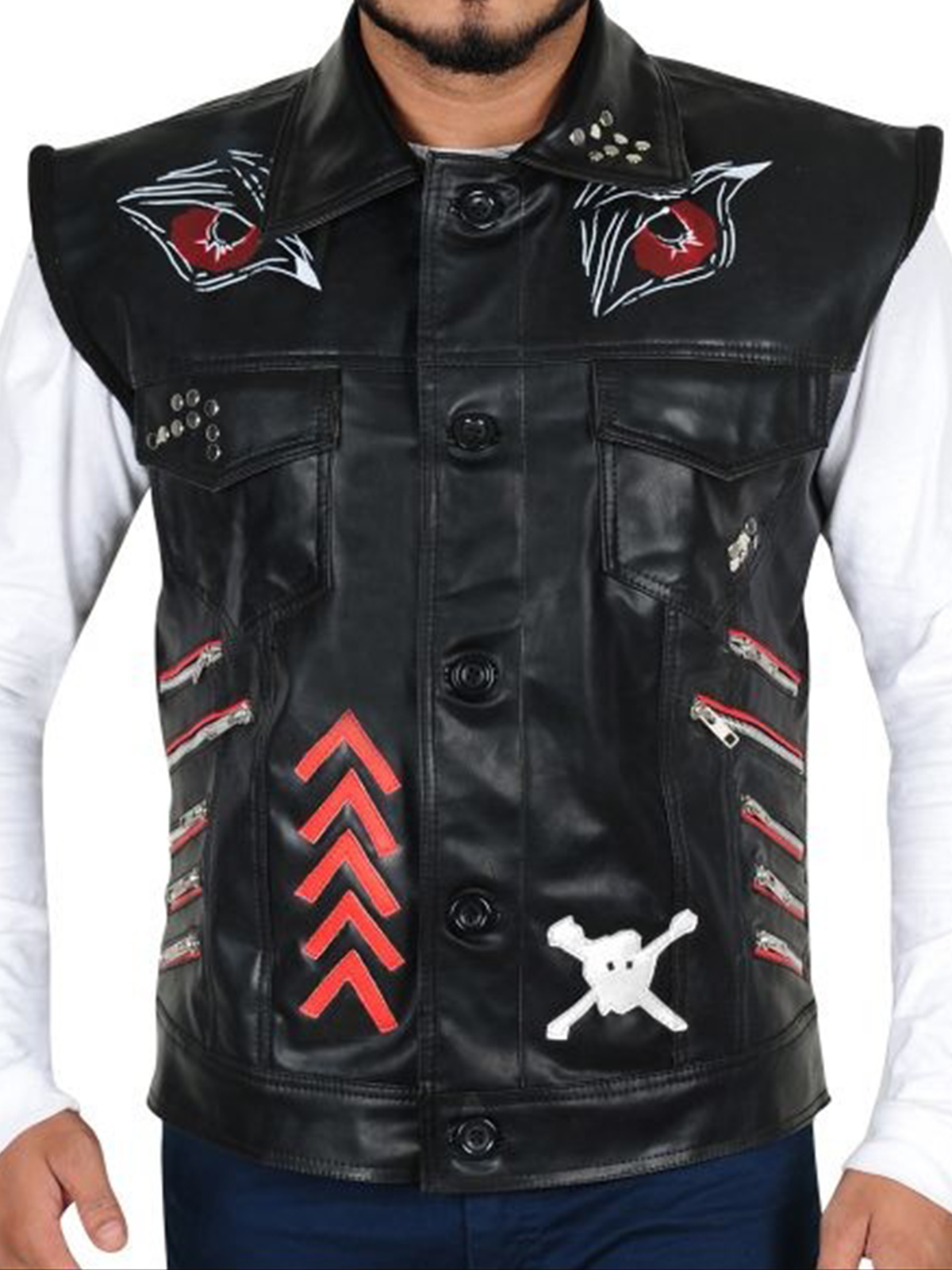WWE Baron Corbin Leather Vest