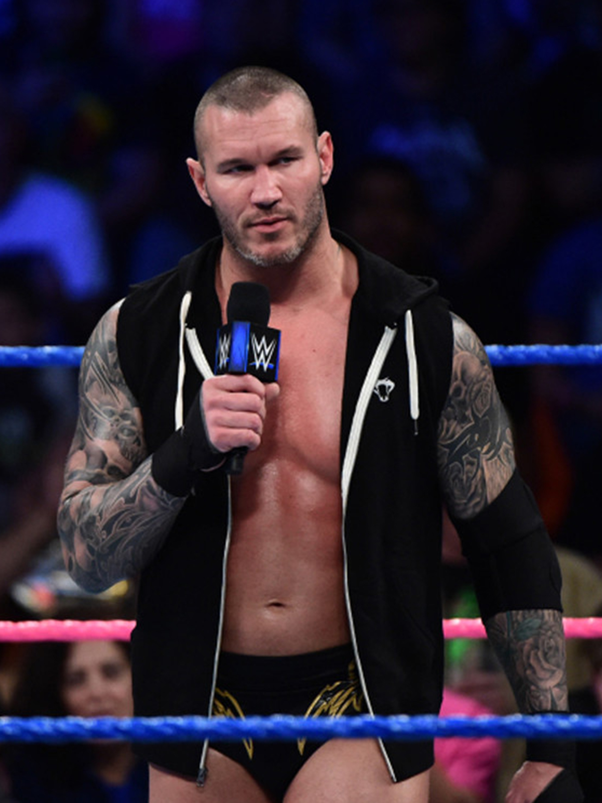 WWE  Randy Orton Black Hoodie Vest