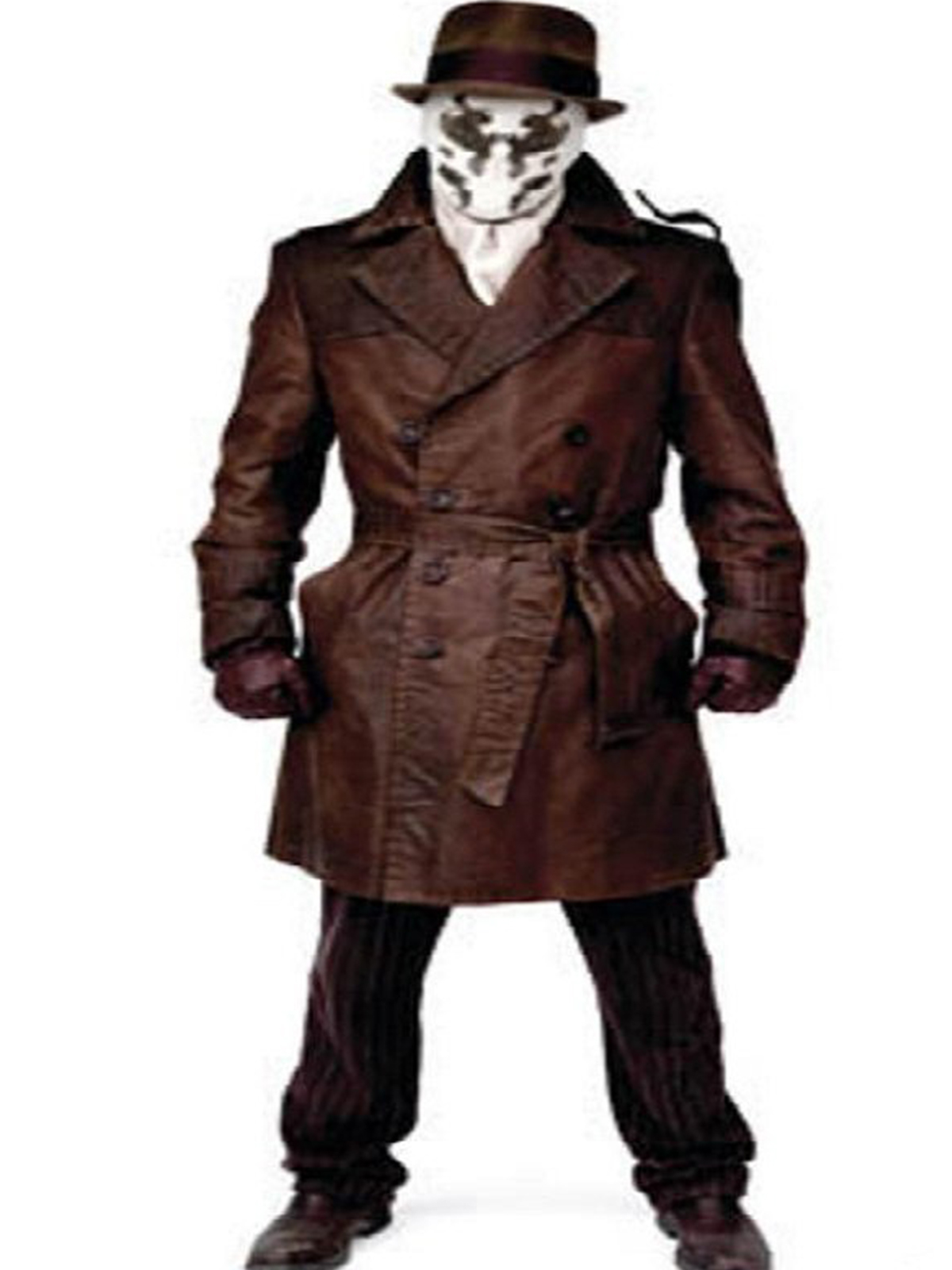 Watchmen Jackie Earle Haley Leather Brown Coat