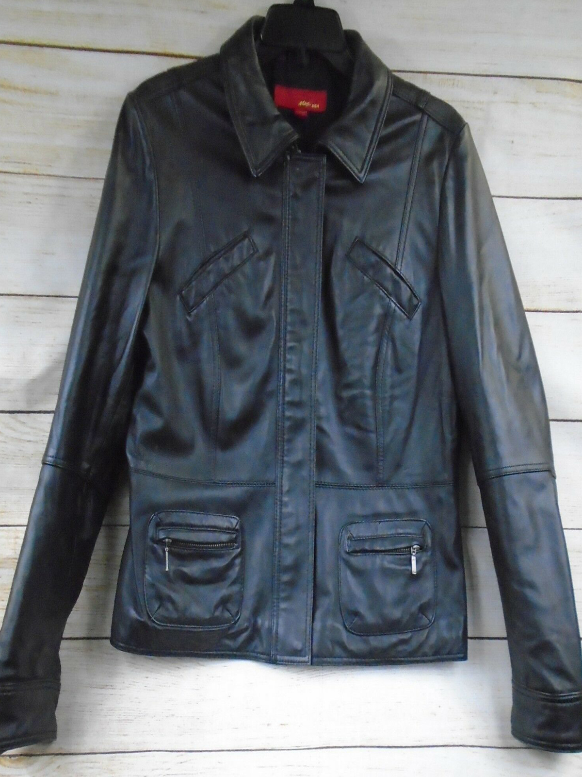 Women's Max USA Faux Moto Leather Jacket