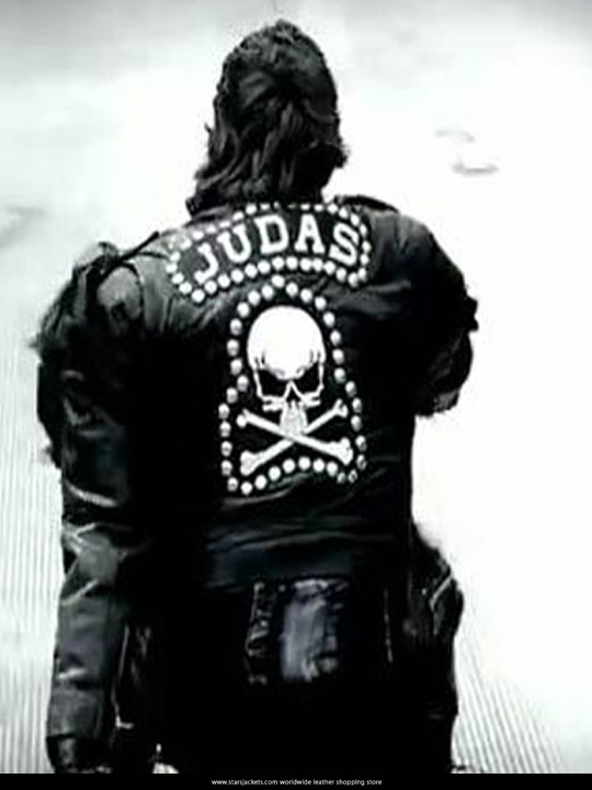 Judas Lady Gaga Studded Black Biker Jacket