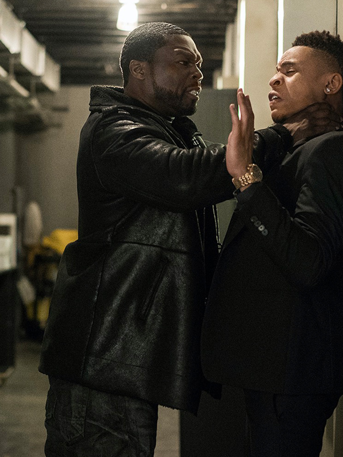 50 Cent Jackson Kanan Leather Men's Winter Fur Lining Coat