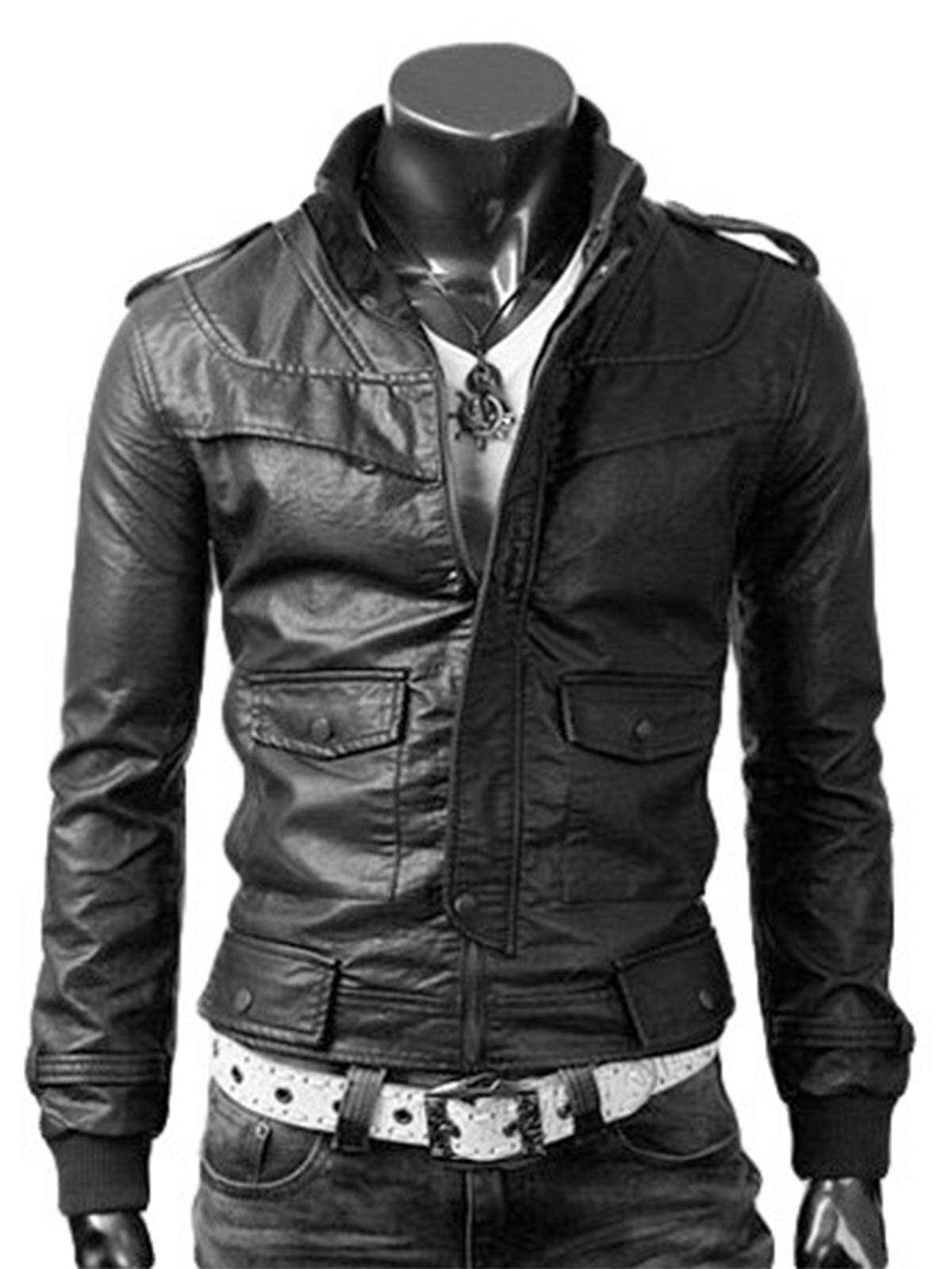 Slim Leather Jacket
