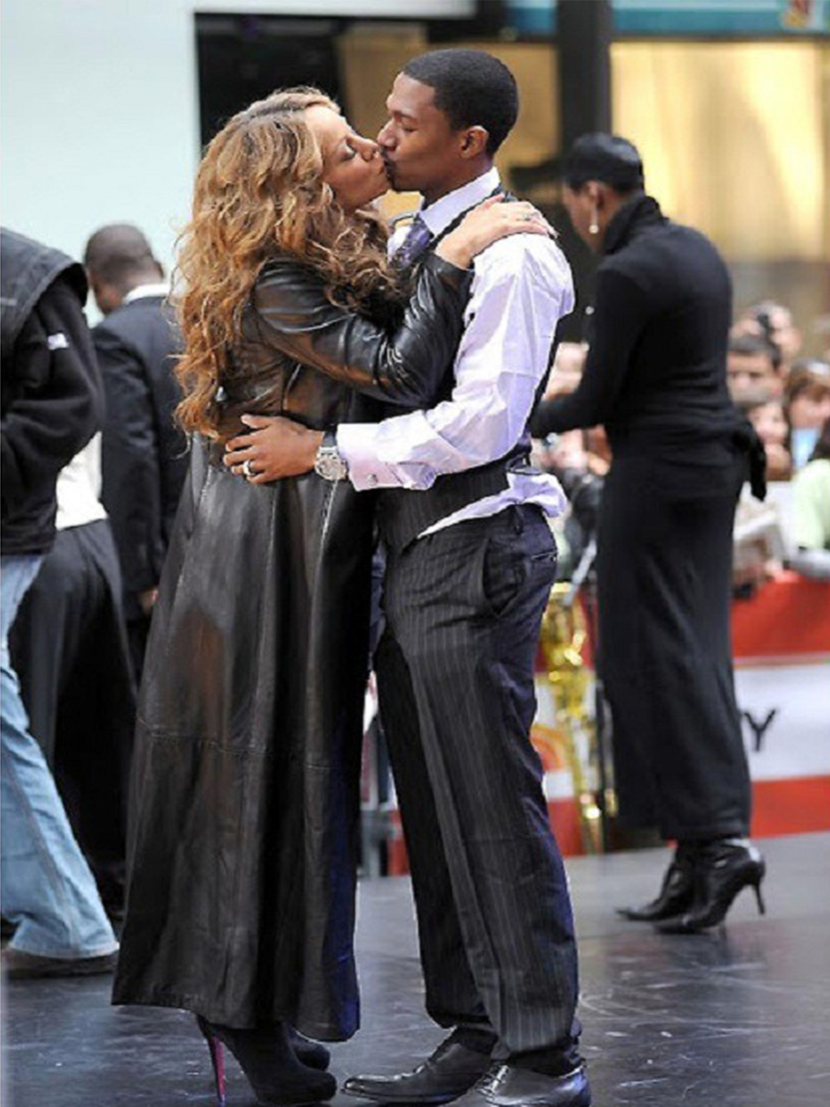 Singer Mariah Carey Coat