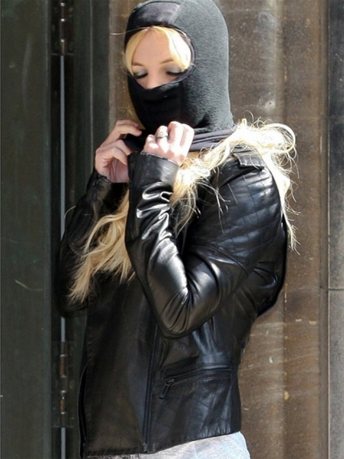 Britney Spears Singer Quilted Leather Jacket