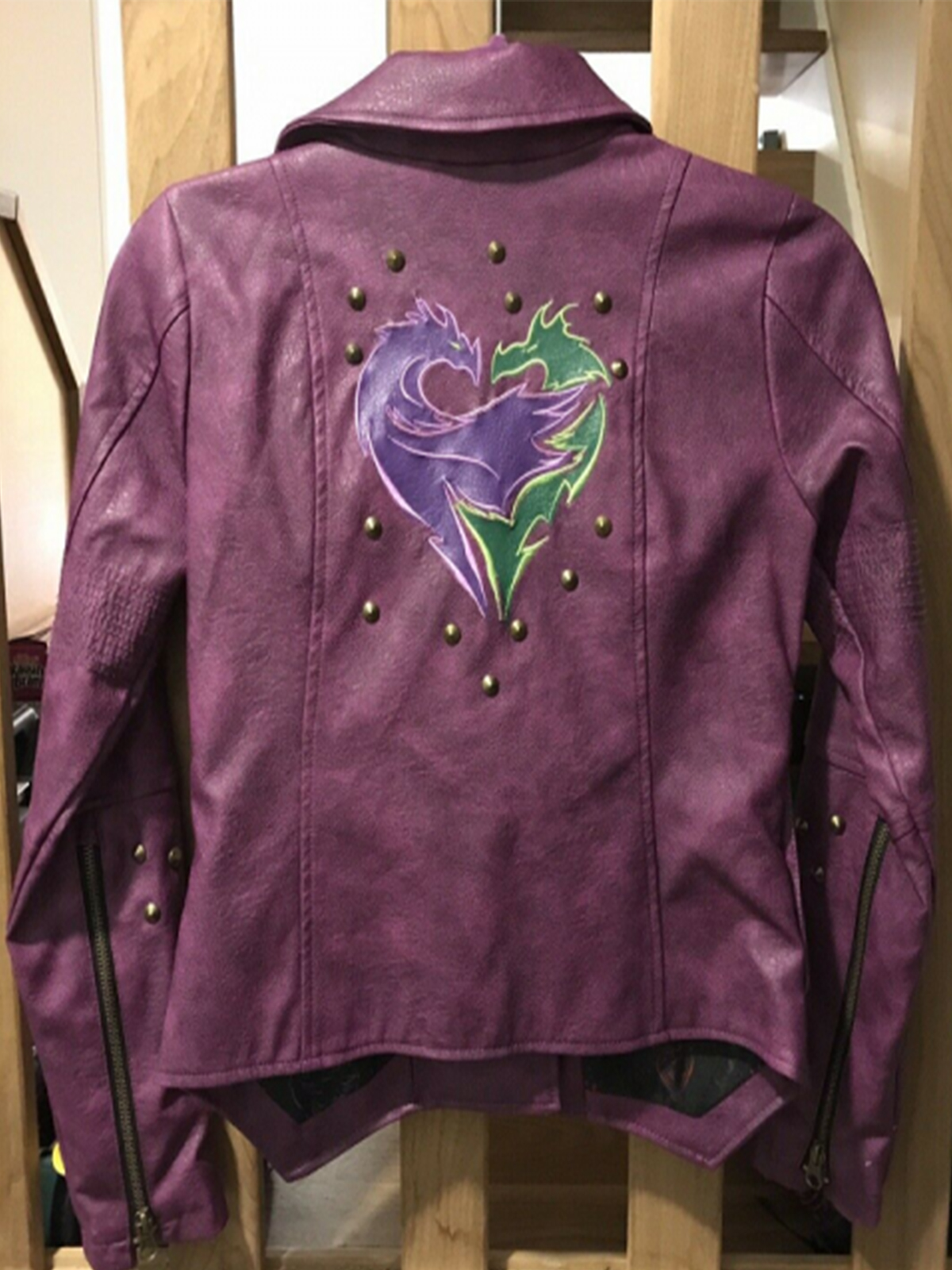 Disney Mal From Descendants Leather Jacket