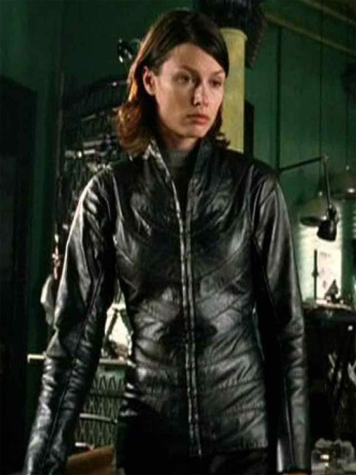 I Robot Bridget Black Leather Jacket