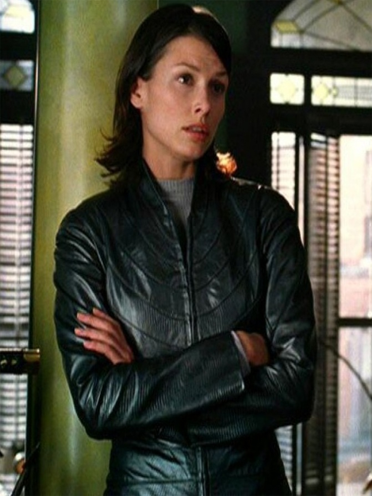 I Robot Bridget Moynahan Black Jacket