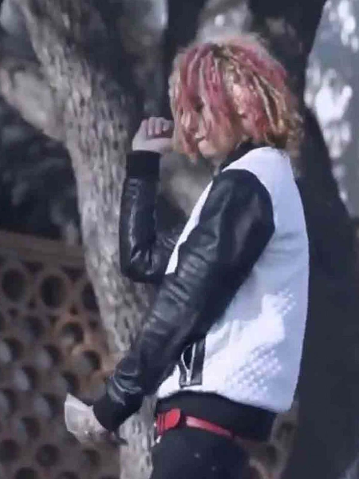 Lil Pump Flex Like Wool with leather Sleeves Jacket