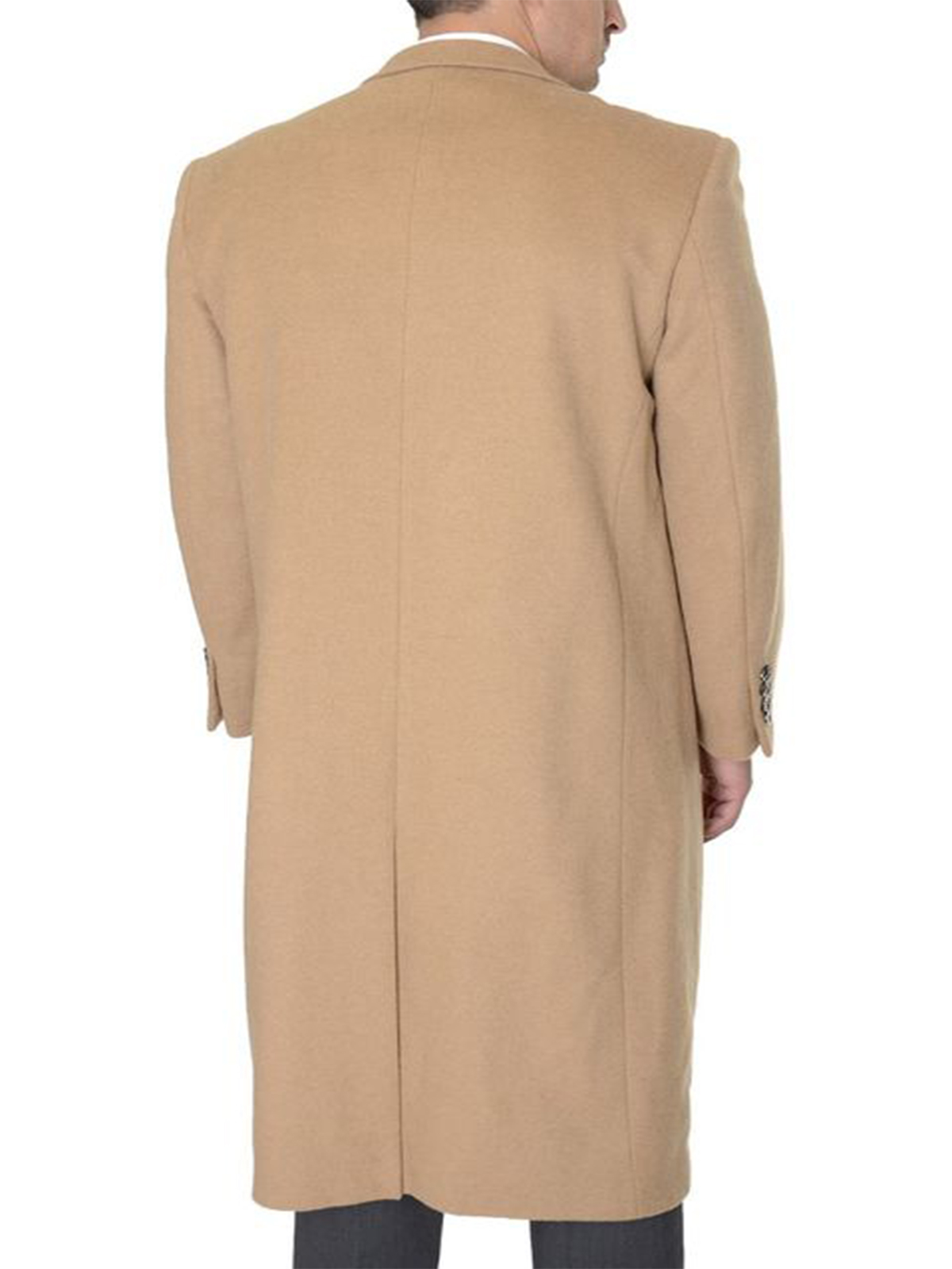 Mens Double Breasted Cashmere & Wool Over coat