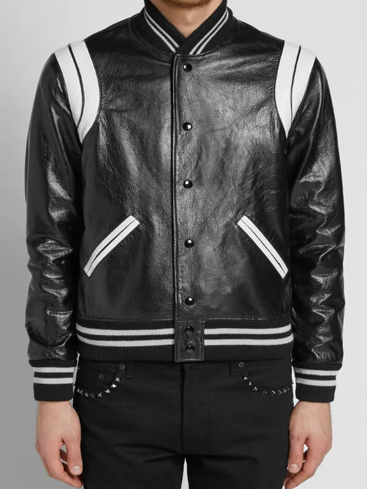 Mens Saint Laurent Leather Jacket
