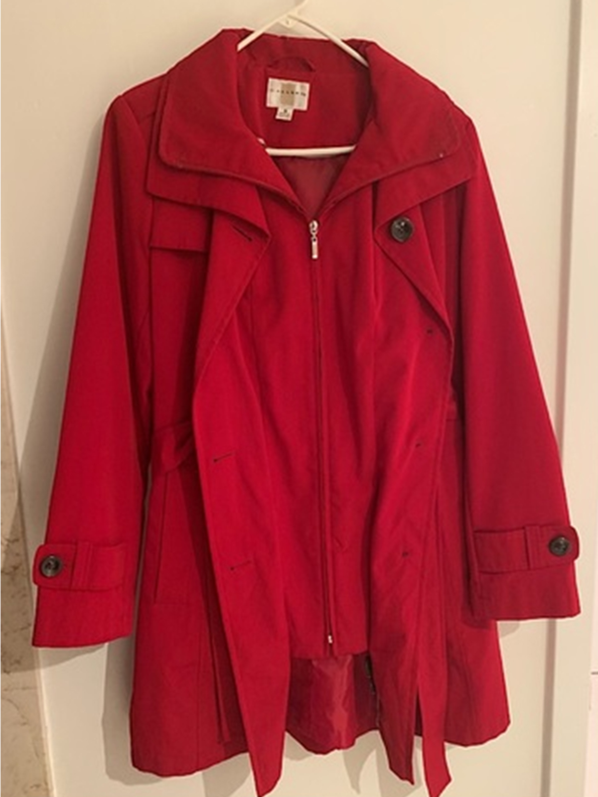 Womens Red Carmen Sandiego Leather Jacket