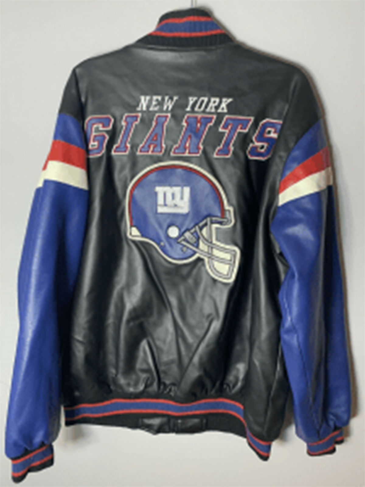Menes NY Giants New NFL Football Leather Jacket