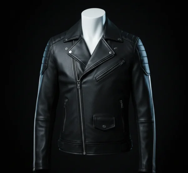 Winter Soldier Avengers Secret Wars Leather Jacket – Sebastian Stan Bucky Barnes Black Tactical Jacket