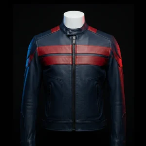 U.S. Agent Avengers Secret Wars Leather Jacket - Wyatt Russell Black Tactical Military Bomber Jacket