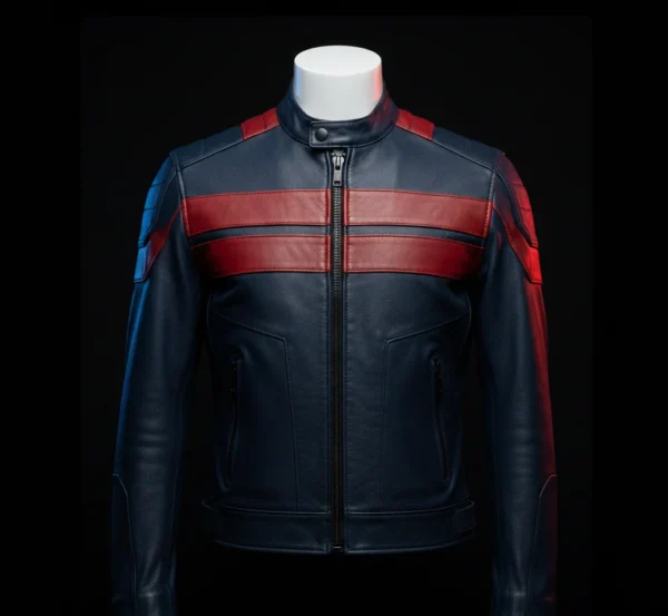 U.S. Agent Avengers Secret Wars Leather Jacket – Wyatt Russell Black Tactical Military Bomber Jacket