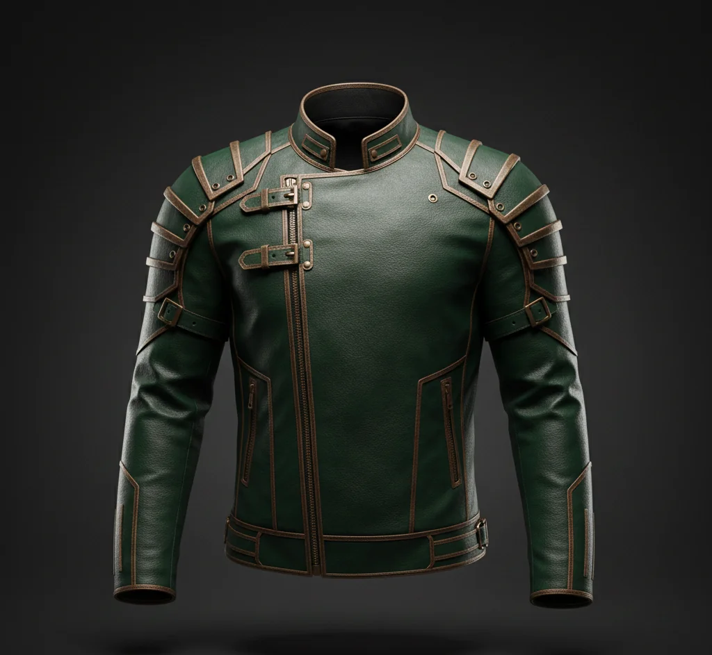 Doctor Doom Armored Green Leather Jacket | Avengers Secret Wars 2027