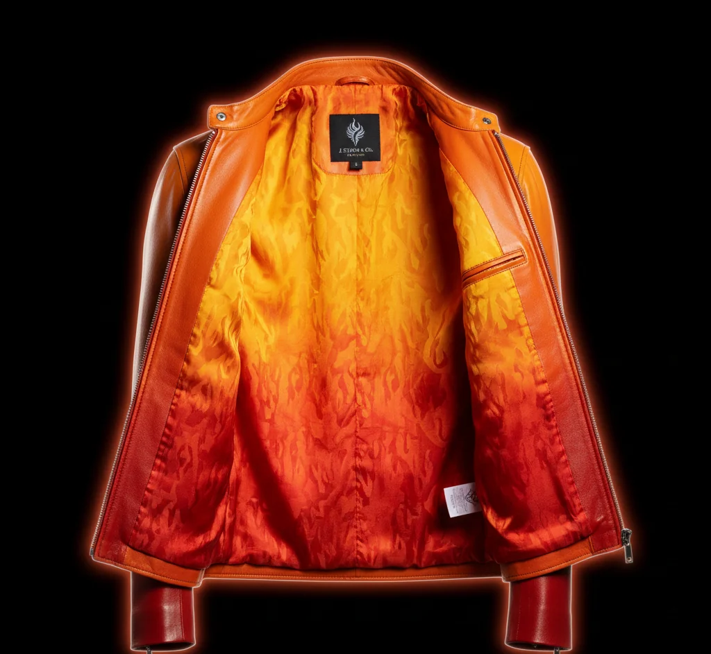 Johnny Storm Human Torch Leather Jacket – Joseph Quinn Fantastic Four Red Racing Bomber Jacket