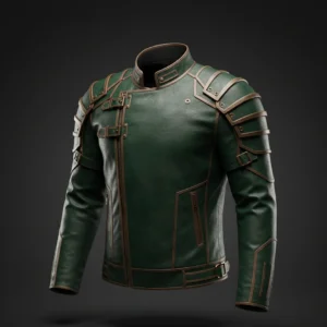 Doctor Doom Avengers Secret Wars Leather Coat - Robert Downey Jr Green Hooded Villain Trench Coat