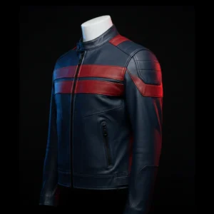 U.S. Agent Avengers Secret Wars Leather Jacket - Wyatt Russell Black Tactical Military Bomber Jacket