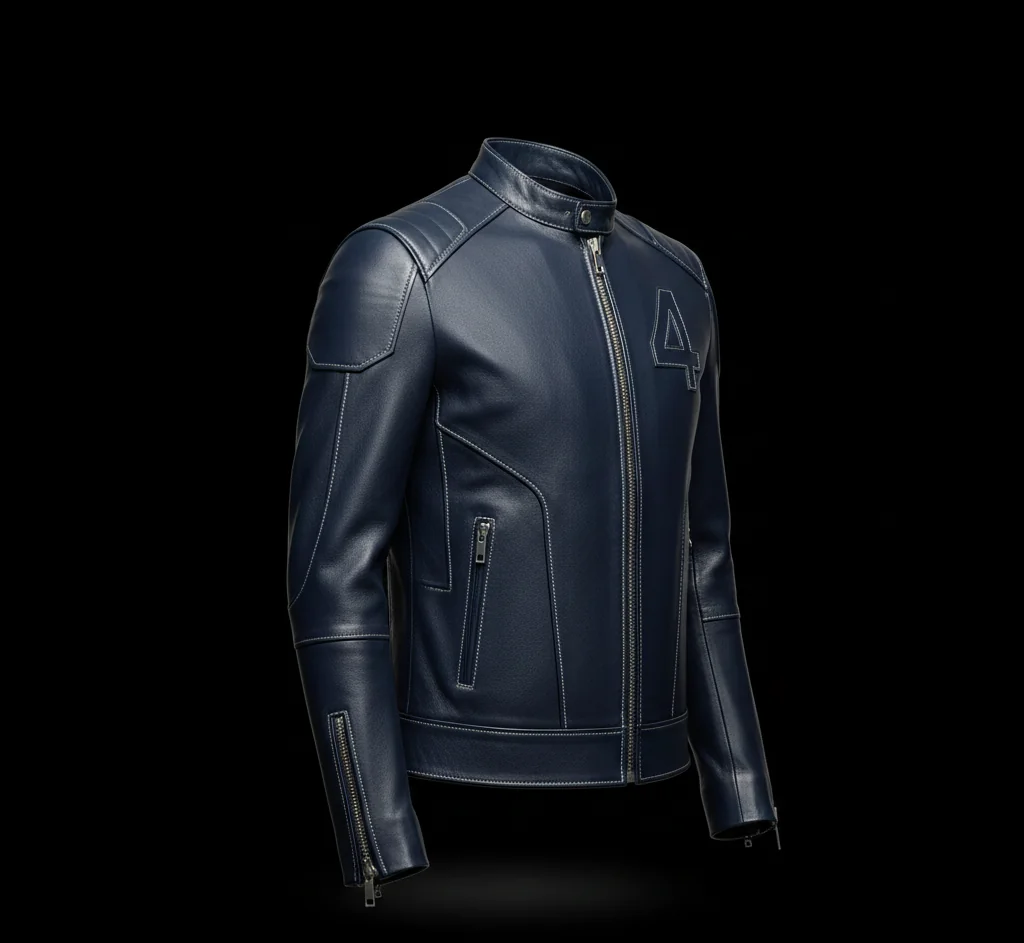 Reed Richards Mr Fantastic Leather Jacket – Pedro Pascal Fantastic Four Blue Scientific Coat