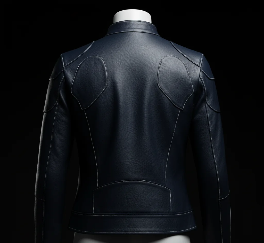 Invisible Woman Leather Jacket – Vanessa Kirby Fantastic Four Blue Tactical Suit Jacket