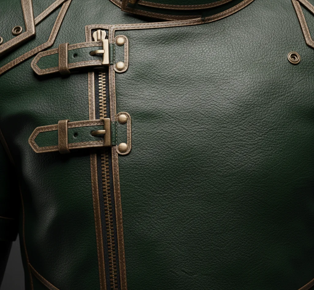 Doctor Doom Avengers Secret Wars Leather Coat – Robert Downey Jr Green Hooded Villain Trench Coat