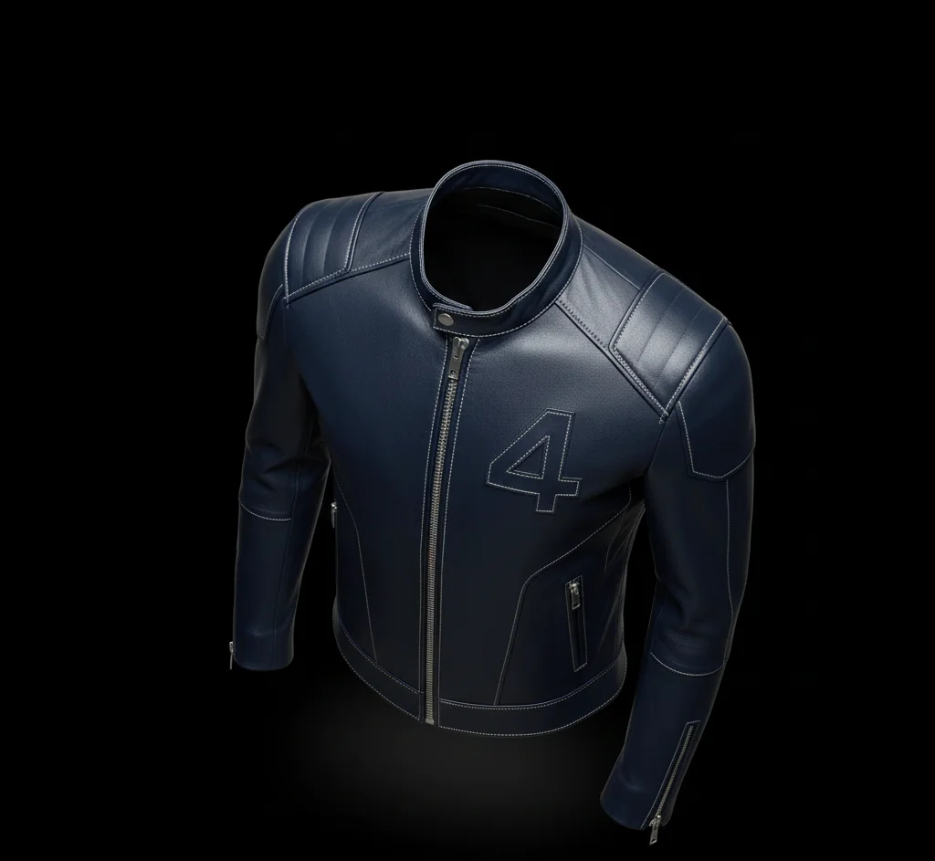 Reed Richards Mr Fantastic Leather Jacket – Pedro Pascal Fantastic Four Blue Scientific Coat