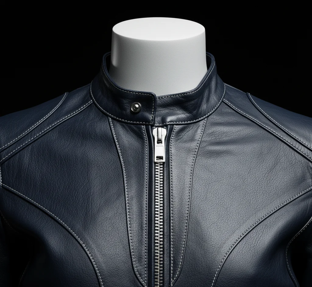 Invisible Woman Leather Jacket – Vanessa Kirby Fantastic Four Blue Tactical Suit Jacket