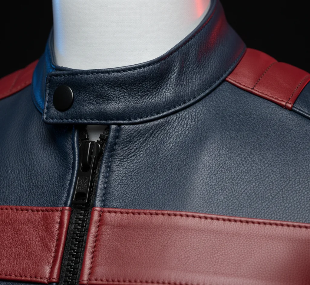 U.S. Agent Avengers Secret Wars Leather Jacket – Wyatt Russell Black Tactical Military Bomber Jacket