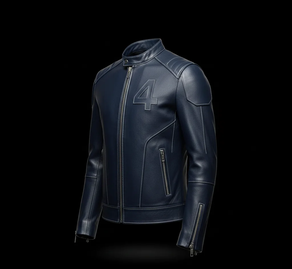 Reed Richards Mr Fantastic Leather Jacket – Pedro Pascal Fantastic Four Blue Scientific Coat