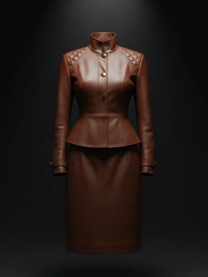 Melania (2026) Movie Edition: "The Diplomat" Brown Leather Set